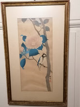 Charger l&#39;image dans la galerie, Oiseau et camélia estampe Japonaise début XXème. Signé Shosun
