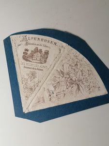 Sachet en papier souvenir des roses des Alpes en Suisse. 