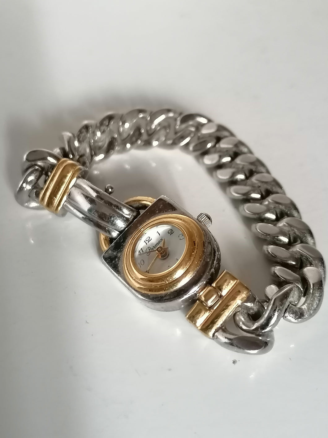 Parmex quartz montre bracelet dame. Pile à changer. 