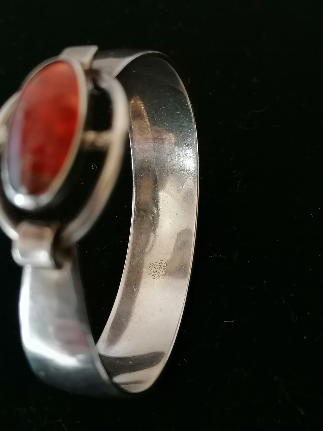 Bracelet en argent et ambre Niels Erik Form designer Danois 
