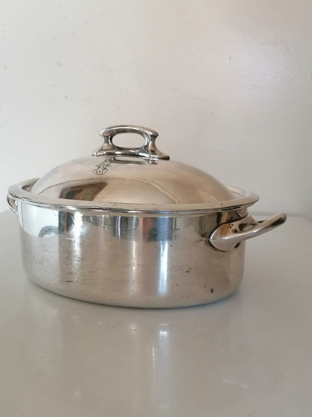 Christofle rare daubière en métal argenté