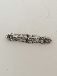 Broche ancienne en argent massif
