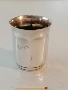 Gobelet Argit argenté, d'époque Art déco.