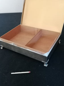 Boîte à cigare argenté Anglais
