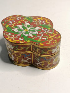 Petite boîte chinoise cloisonné ancienne.