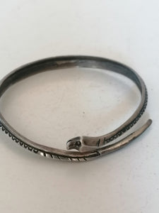 Bracelet argent serpent XXème 