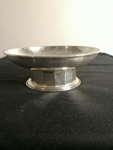 Coupe sur pied style Art déco argenté 