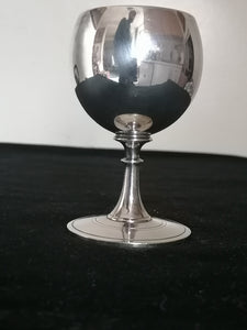 Christofle gobelet à vin ballon argenté 
