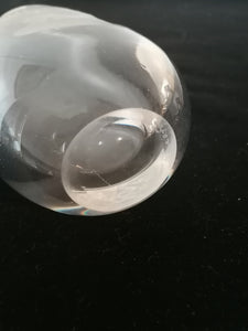 Vase en cristal gravé de Oreforrs artiste verrier Gordon.