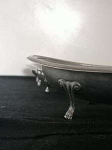 Série de 4 coupes sur pieds, style Anglais argenté