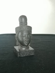 Buste de bouddha en bronze XXème