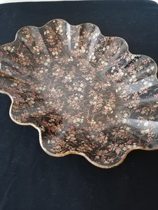 Plat creux Napoléon III papier mâché et laque. Parfait état 
