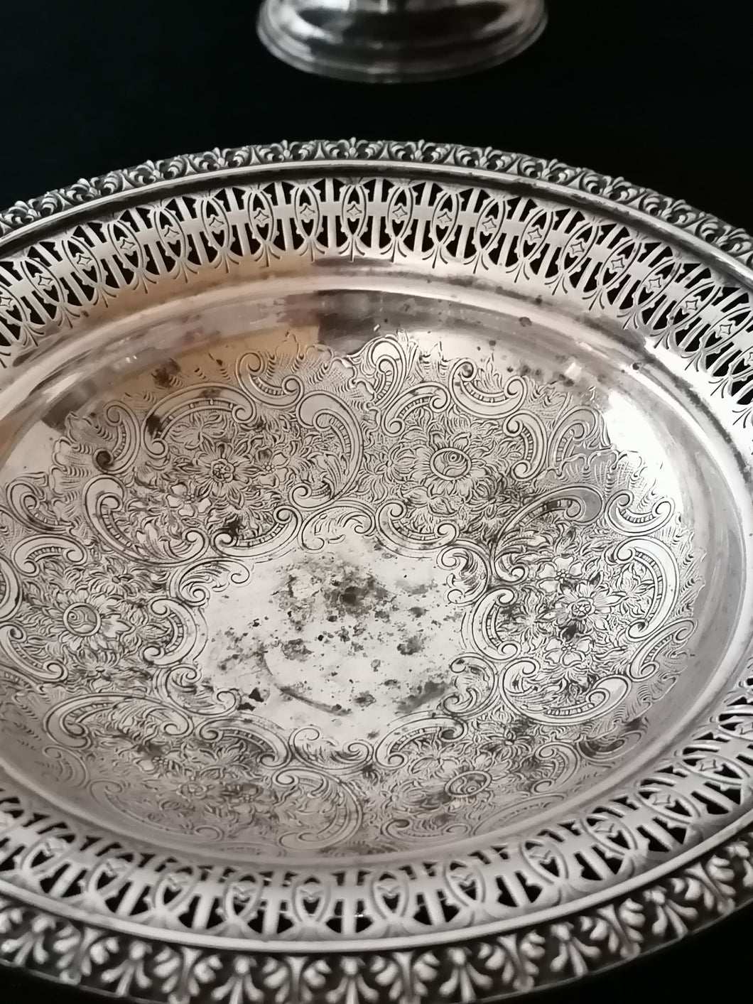 Paire de coupe sur pied argenté, style Anglais