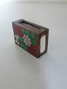 Boîte à allumette en émail cloisonné