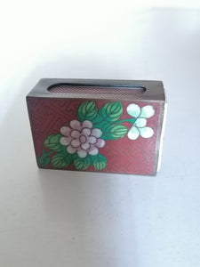 Boîte à allumette en émail cloisonné