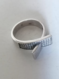 Bague argent et cristaux 
