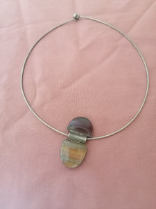 Collier argent et fluorite 