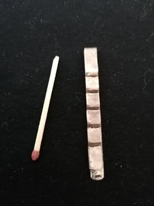 Pince à cravate en argent doré 