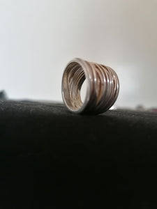 Bague création en argent, taille 52