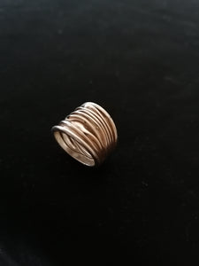 Bague création en argent, taille 52