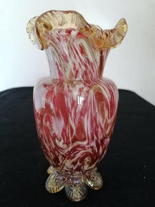 Vase murano ancien parfait état, avec paillette d'or