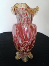Charger l&#39;image dans la galerie, Vase murano ancien parfait état, avec paillette d&#39;or
