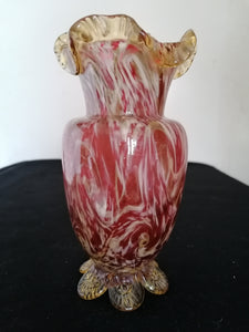 Vase murano ancien parfait état, avec paillette d'or