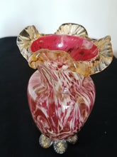 Charger l&#39;image dans la galerie, Vase murano ancien parfait état, avec paillette d&#39;or
