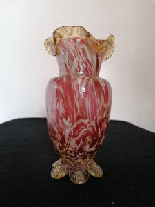 Vase murano ancien parfait état, avec paillette d'or