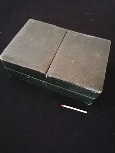 Boîte à cigare et cigarette bois et cuir