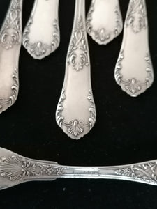6 fourchettes à dessert argenté