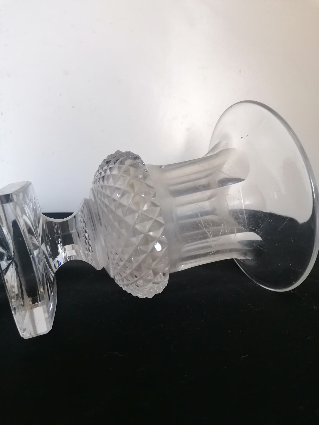 St Louis ancien vase Médicis Versailles en cristal taillé.  début XXème 