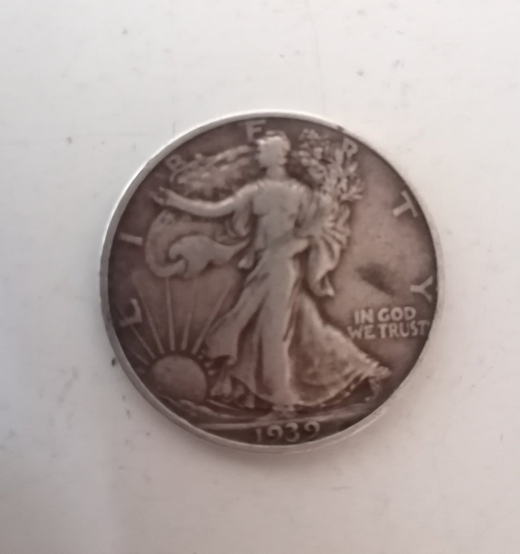 Demi dollars argent 1939 TB