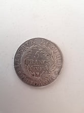 Charger l&#39;image dans la galerie, Gaule subalpine, 5 franc l&#39;an 10 environ 1802

