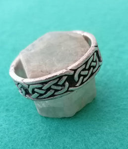 Bague argent décors celtique, taille homme. 
