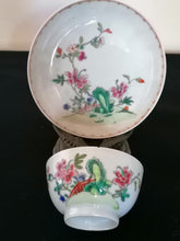 Charger l&#39;image dans la galerie, Sous coupe et bol porcelaine famille rose compagnie des Indes. 
