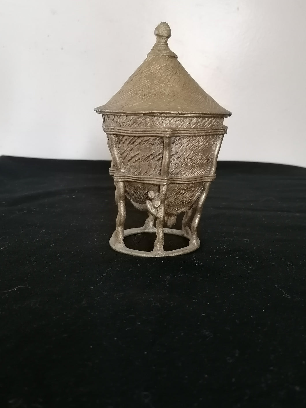 Pot africain en bronze, XXème 