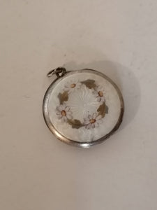 Pendentif souvenir  argent émaillé.