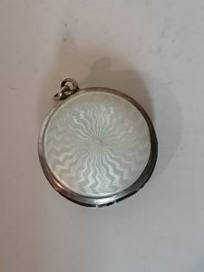 Pendentif souvenir  argent émaillé.