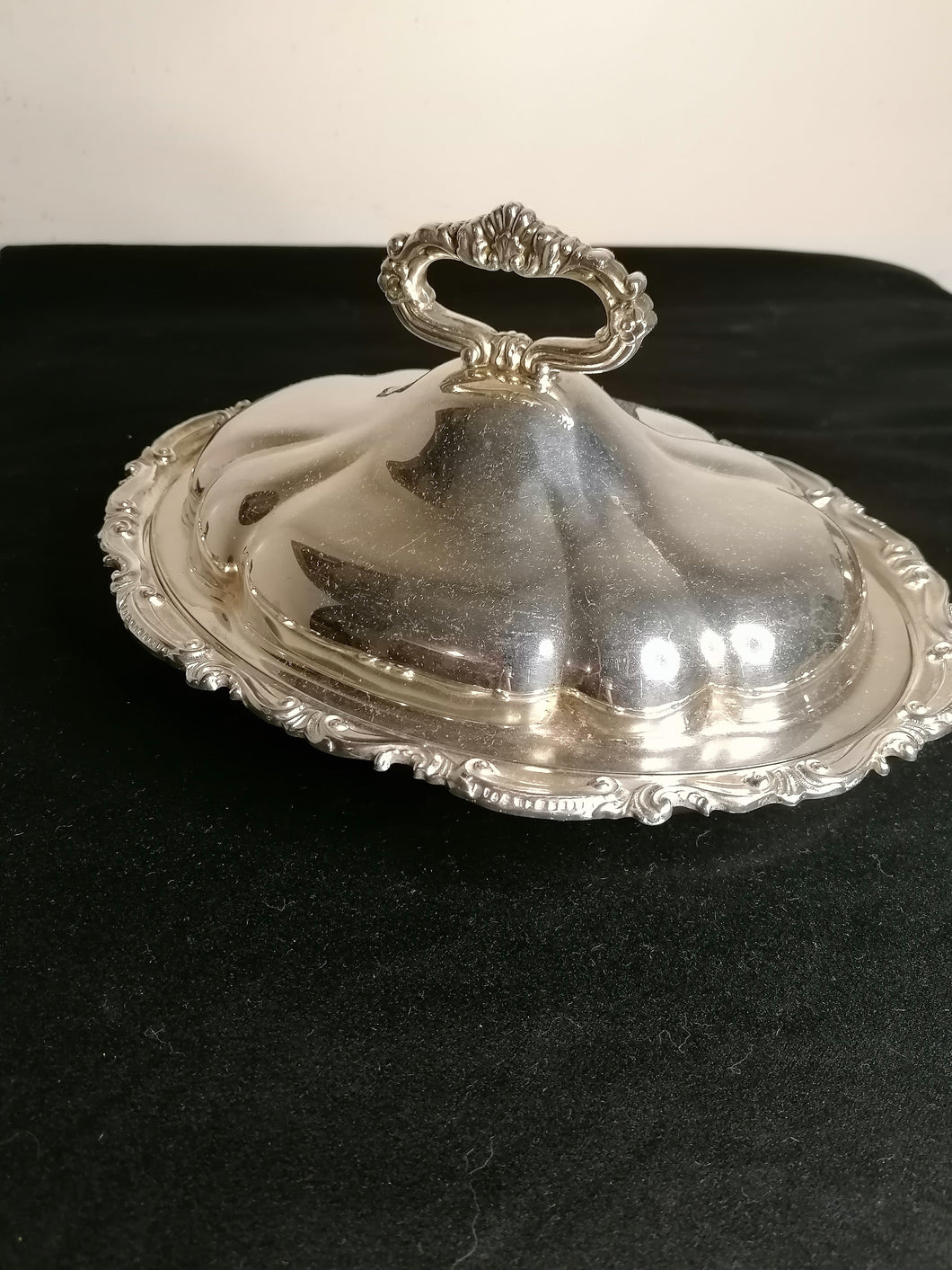 Légumier métal argenté Anglais