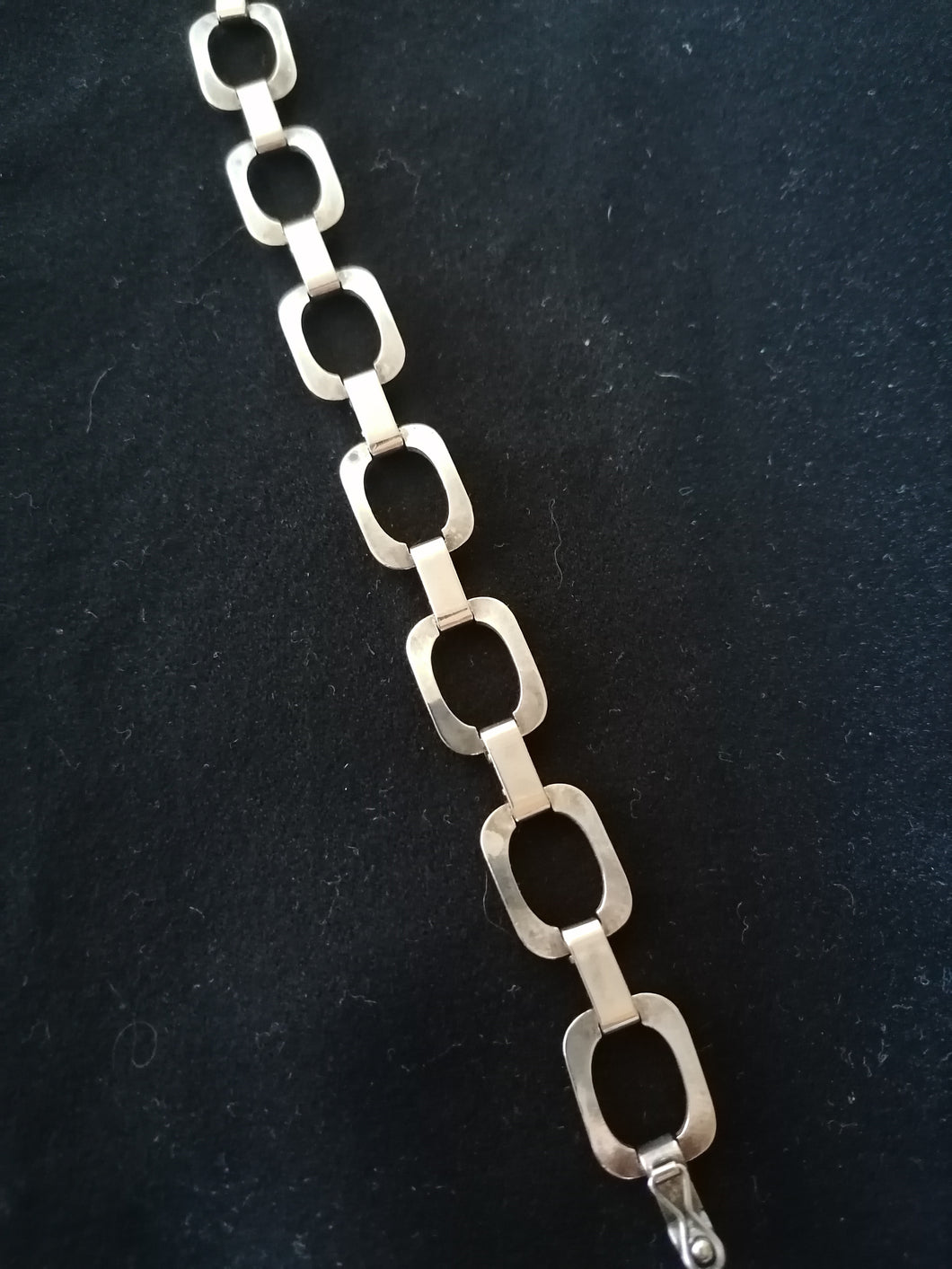 Bracelet vintage en argent massif
