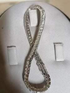 Bracelet argent et cristaux