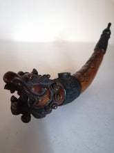 Charger l&#39;image dans la galerie, Reproduction pipe à opium Chine,  motif dragon
