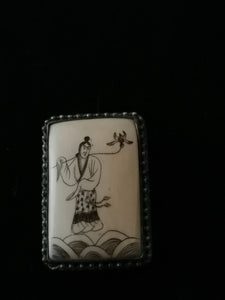Bijoux chinois XXème gravé