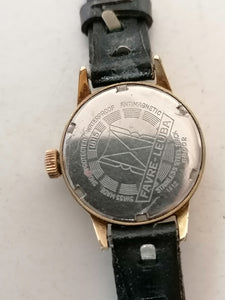 Favre Leuba mécanique femme, montre bracelet vintage. Fonctionne