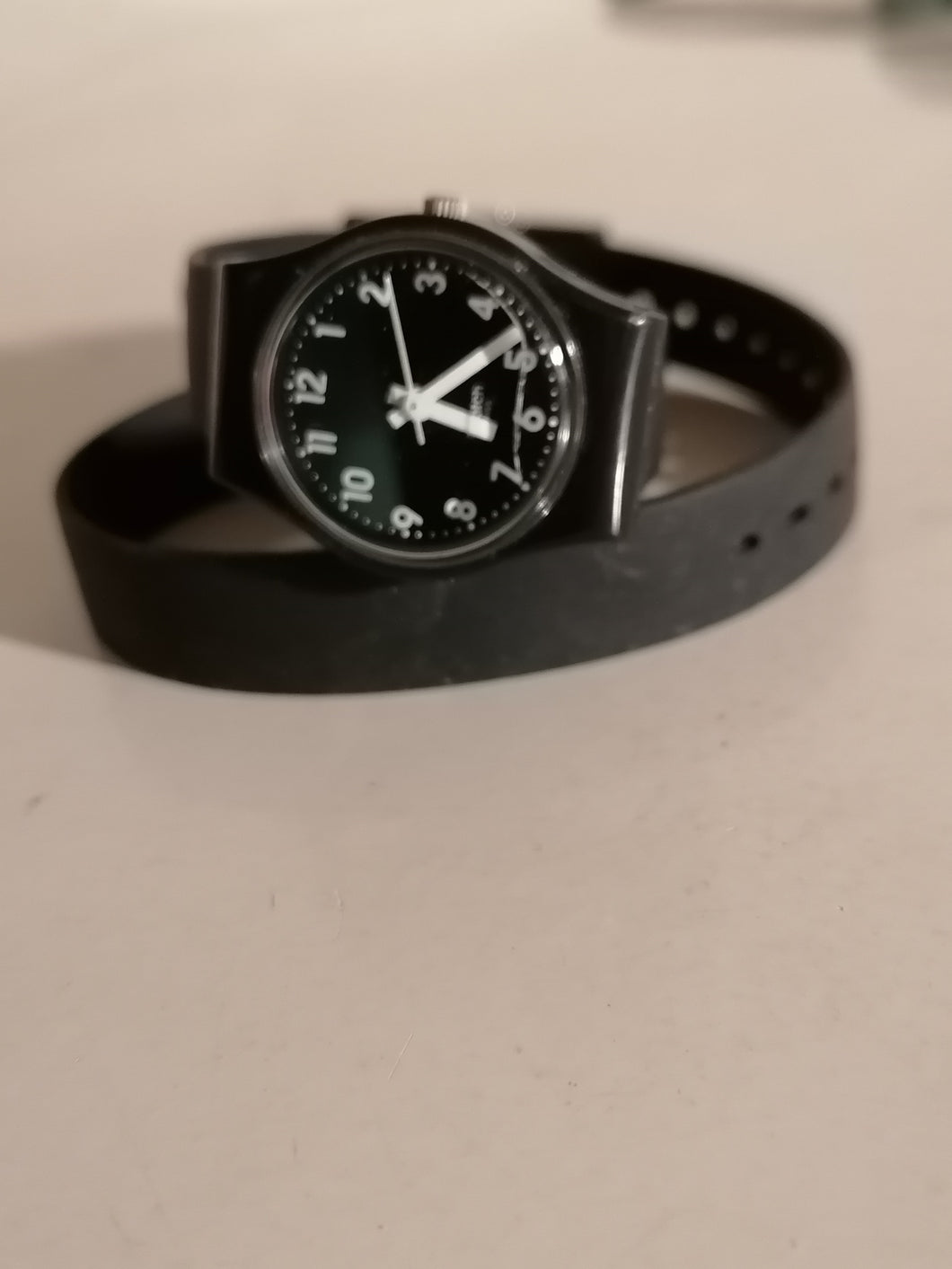 Swatch noir double bracelet année 2011