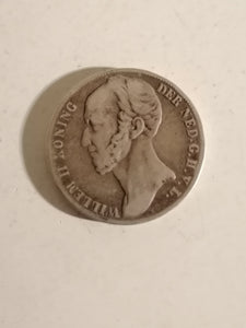 1 gulden 1848  argent Pays-Bas