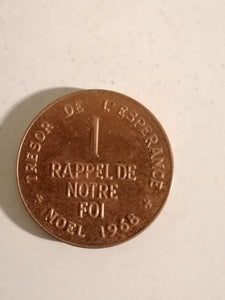 Médaille rappel de notre Foi, Noël 1968