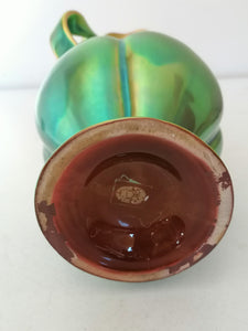 Zsolnay pecs Hongrie, vase style Art nouveau  en faïence émaillé.