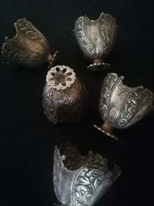 Gobelet à café en argent massif ottoman, fin XIXe début XXème.